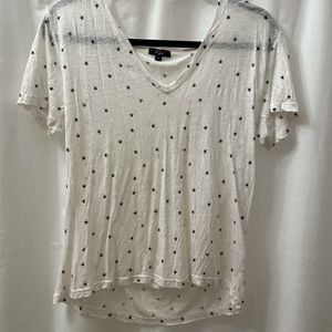 Rails linen blend vneck tee